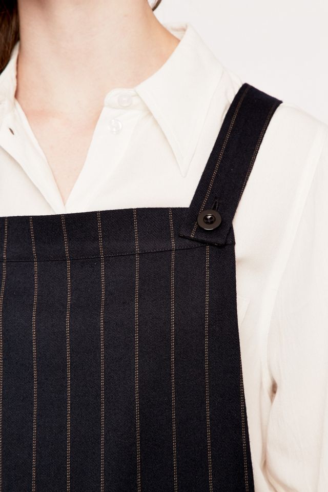 Urban Outfitters Wide Leg Stripe Dungarees  #3