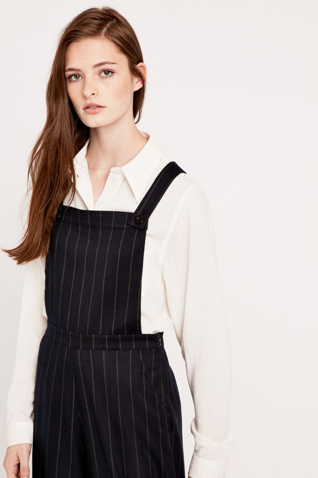 Urban Outfitters Wide Leg Stripe Dungarees  #5
