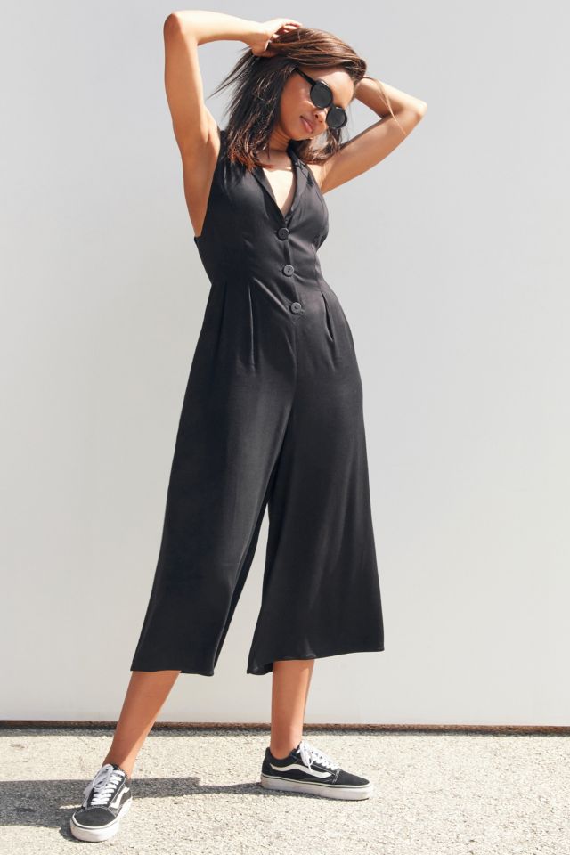 Silence + Noise Ryker Button-Down Vest Jumpsuit