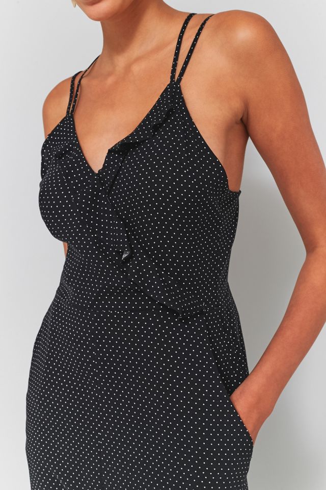 Pins & Needles Polka Dot Ruffle Faux Wrap Jumpsuit #2