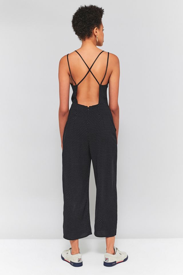 Pins & Needles Polka Dot Ruffle Faux Wrap Jumpsuit #3