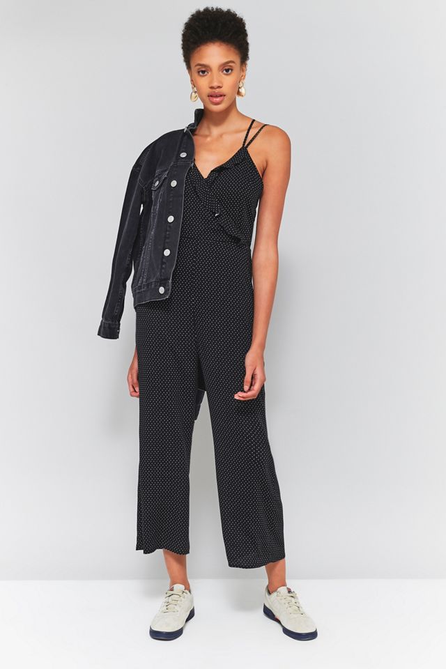 Pins & Needles Polka Dot Ruffle Faux Wrap Jumpsuit #4