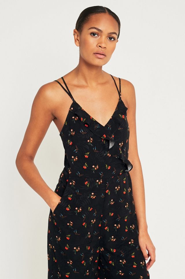 Pins & Needles Floral Ruffle Culotte Jumpsuit | Urban Outfitters UK