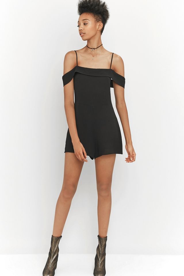 Pins & Needles Bardot Black Playsuit #4