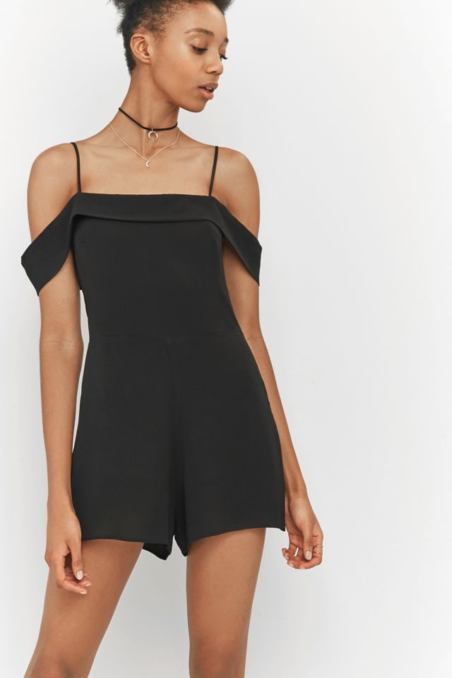 Pins & Needles Bardot Black Playsuit #5