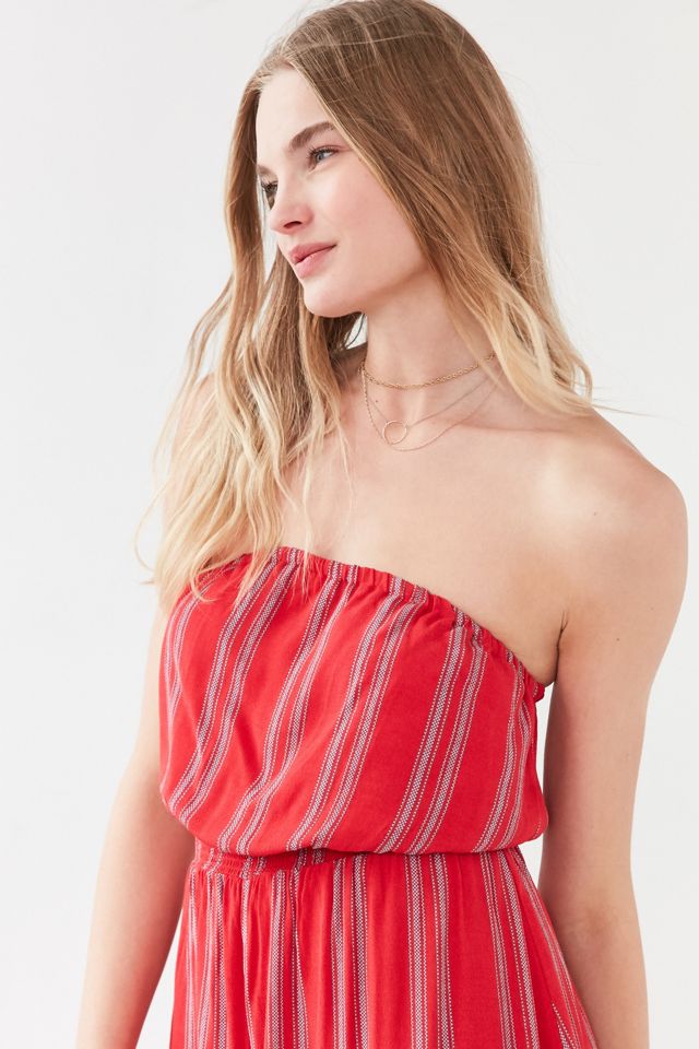 Silence + Noise Jackson Strapless Culotte Jumpsuit #1