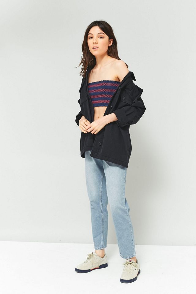 BDG Black Button-Down Shacket #4