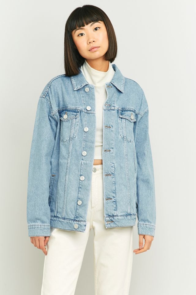 BDG Embroidered Bird Light Blue Denim Jacket #1