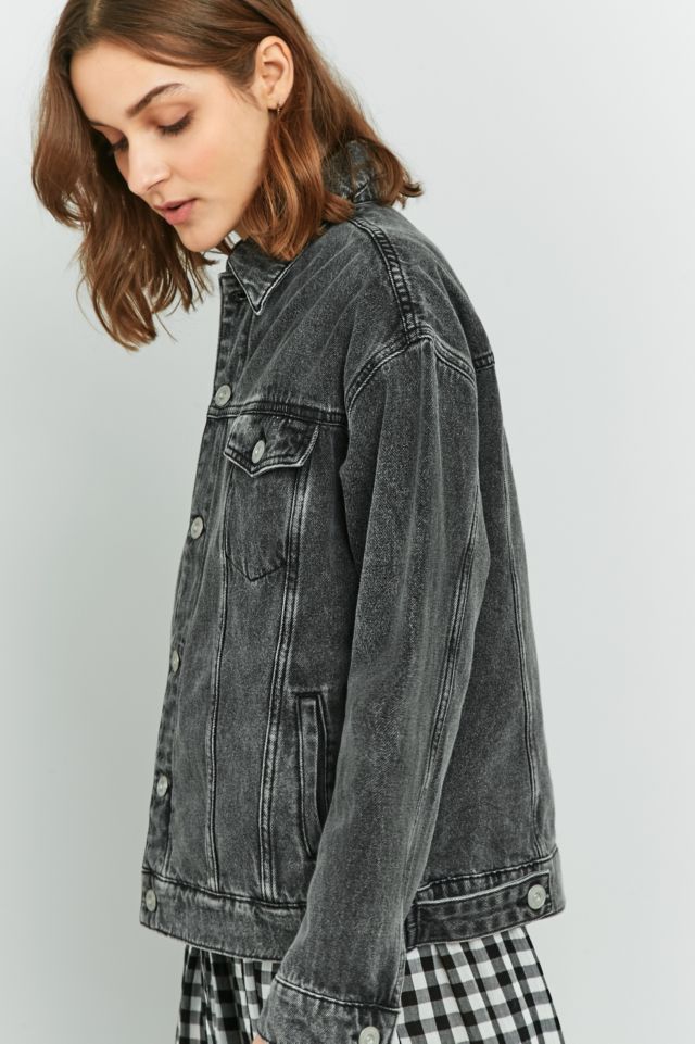 BDG Boyfriend Washed Black Denim Jacket | Urban Outfitters UK