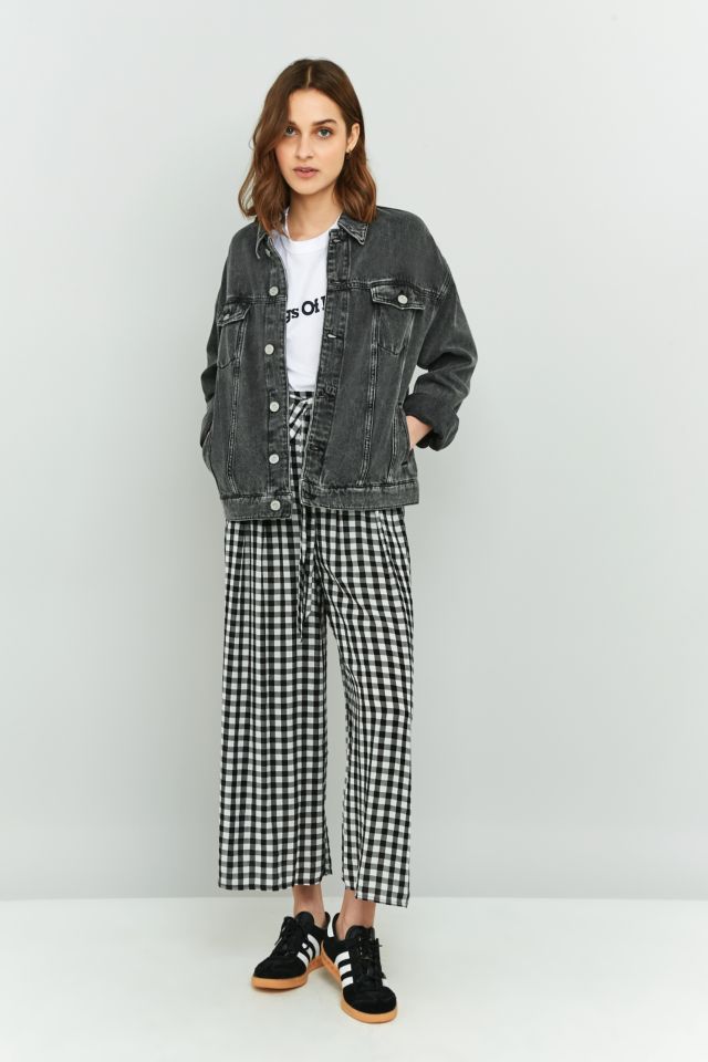 Urban outfitters black denim on sale jacket