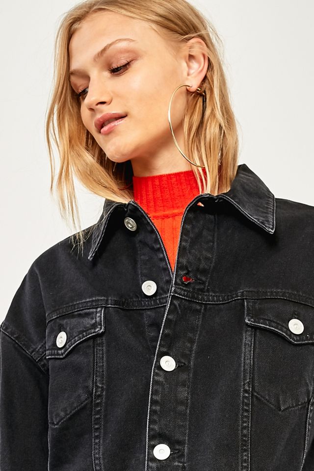 BDG Oversized Black Denim Jacket #1