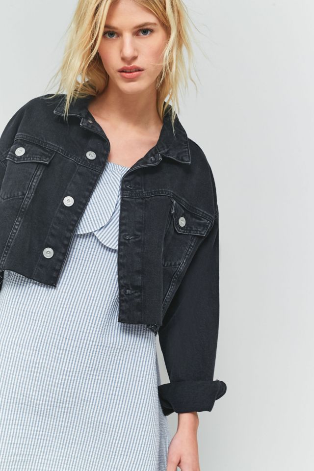 BDG Black Cropped Denim Jacket