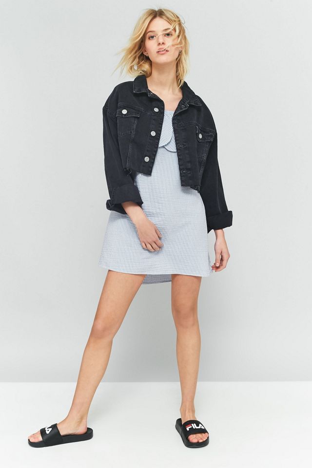 BDG Black Cropped Denim Jacket #1