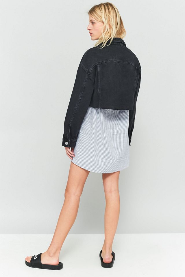 BDG Black Cropped Denim Jacket #4