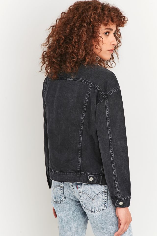 Urban outfitters outlet black jean jacket