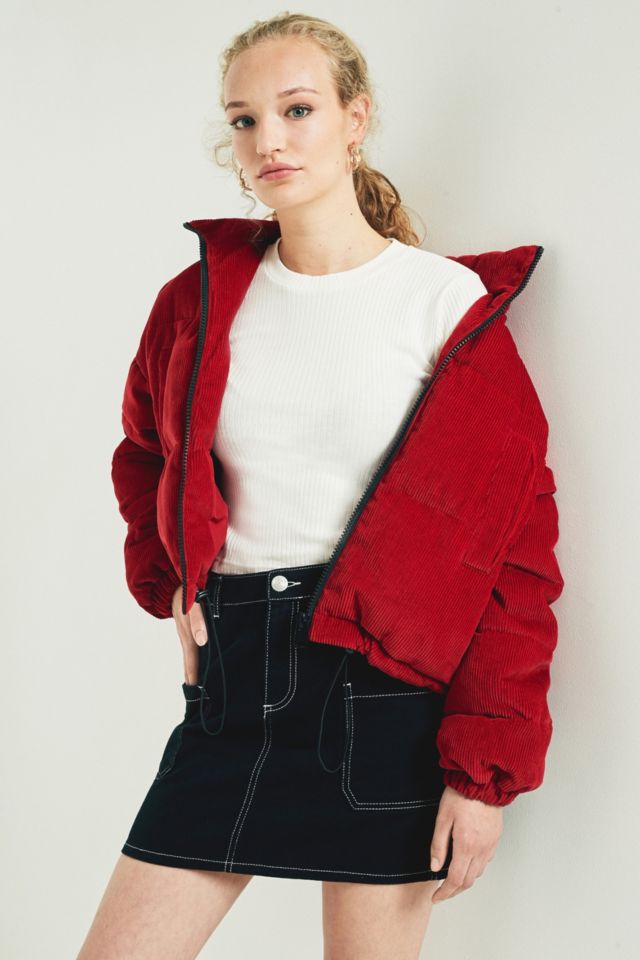 Red corduroy jacket hot sale urban outfitters