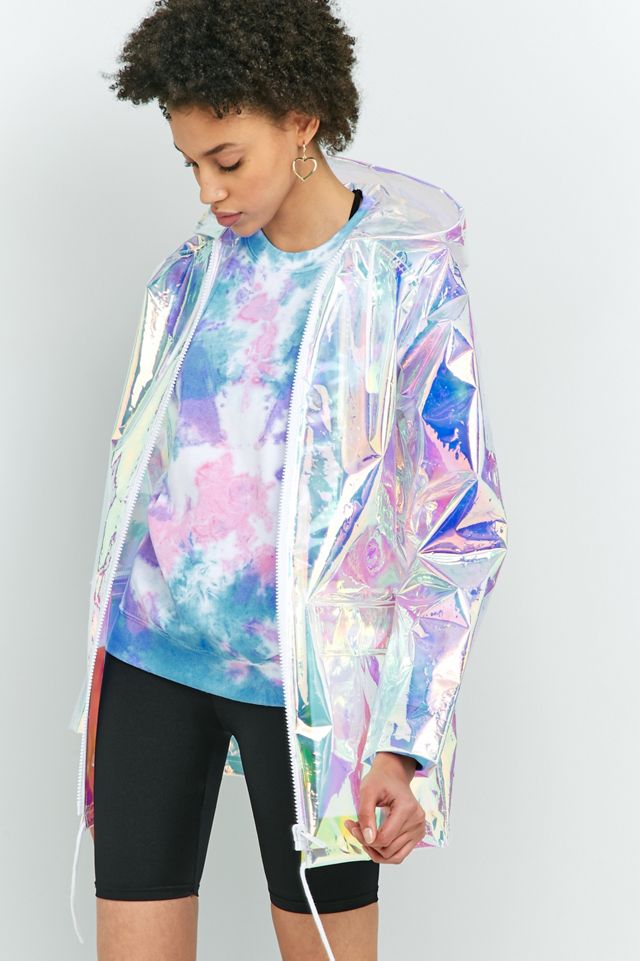 Light Before Dark Holographic Rain Mac Jacket #2