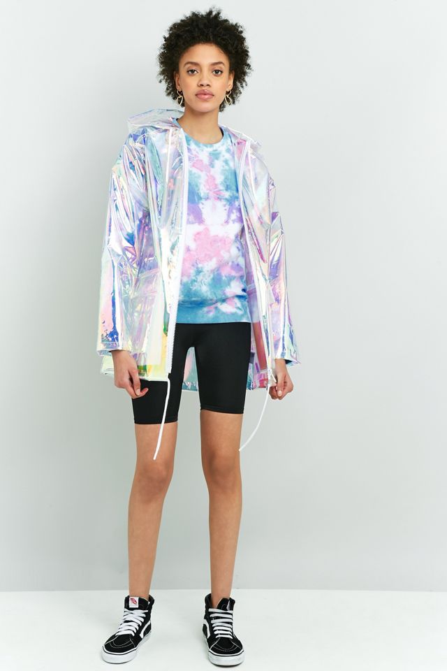 Light Before Dark Holographic Rain Mac Jacket #4