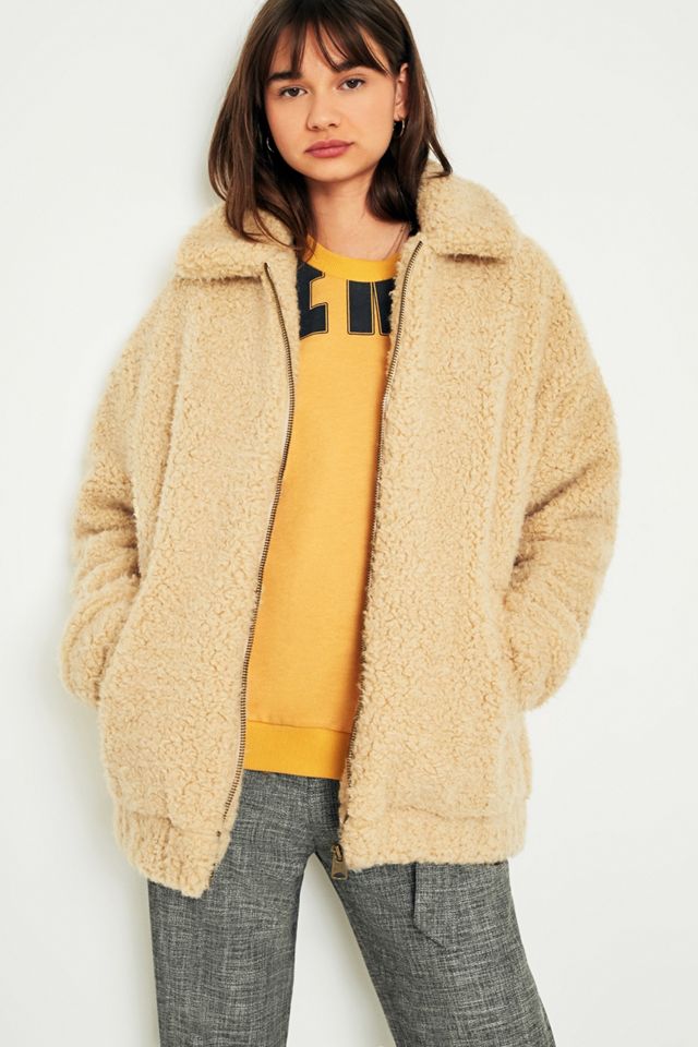 Light Before Dark Teddy Zip-Through Coat #1
