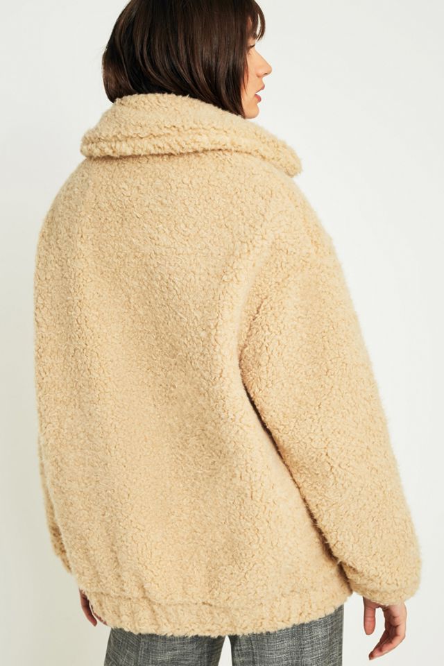 Light Before Dark Teddy Zip-Through Coat #3