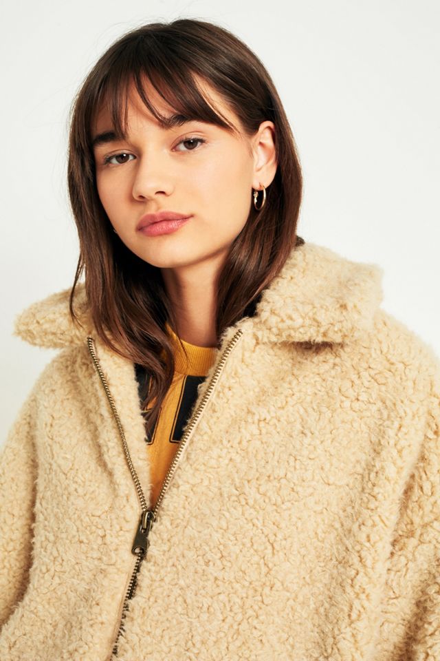 Light Before Dark Teddy Zip-Through Coat #4