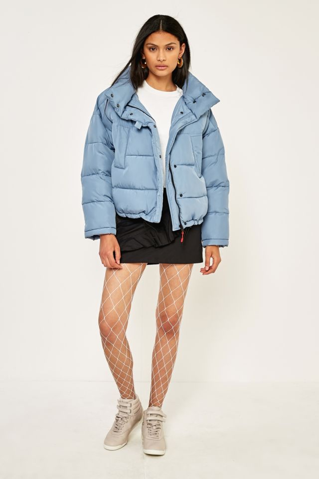 Light Before Dark Blue Pillow Puffer Jacket