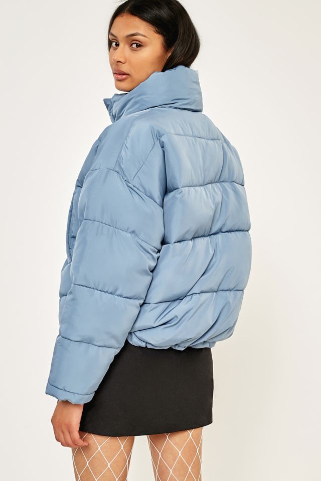 Light Before Dark Blue Pillow Puffer Jacket