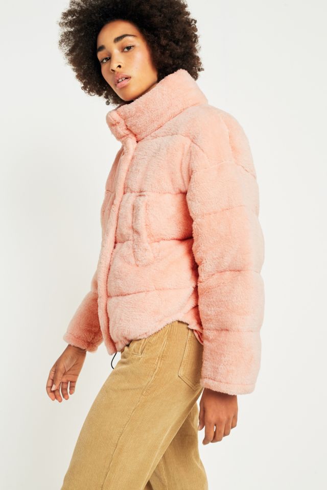 Light before dark hotsell pink teddy puffer jacket