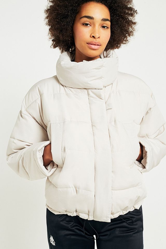 Light Before Dark Putty Pillow Puffer Jacket | Urban Outfitters UK
