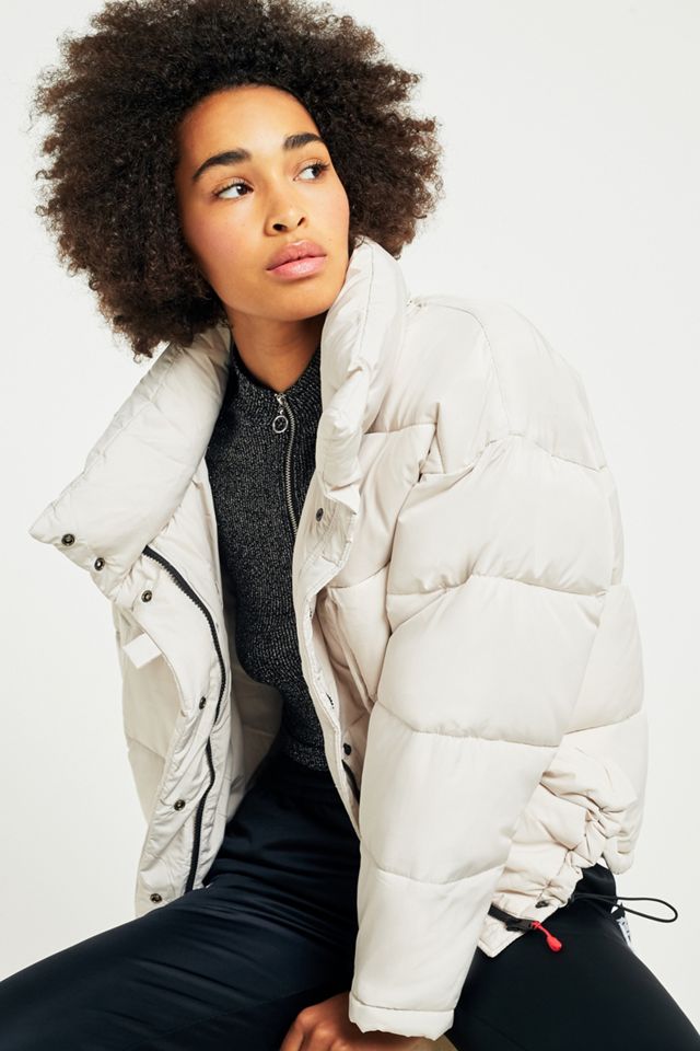Light Before Dark Putty Pillow Puffer Jacket #1