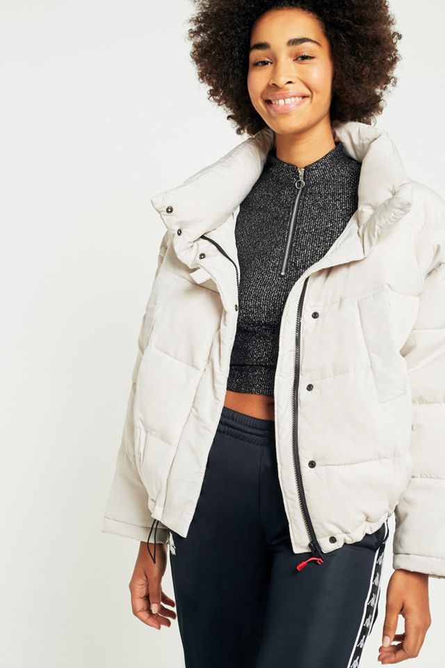Light Before Dark Putty Pillow Puffer Jacket #3