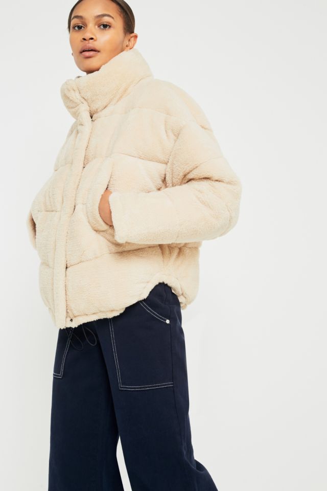 Urban outfitters light before dark teddy jacket sale