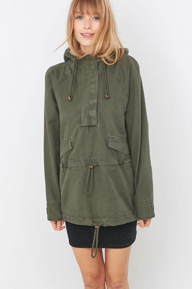BDG Washed Khaki Military Popover Jacket #5