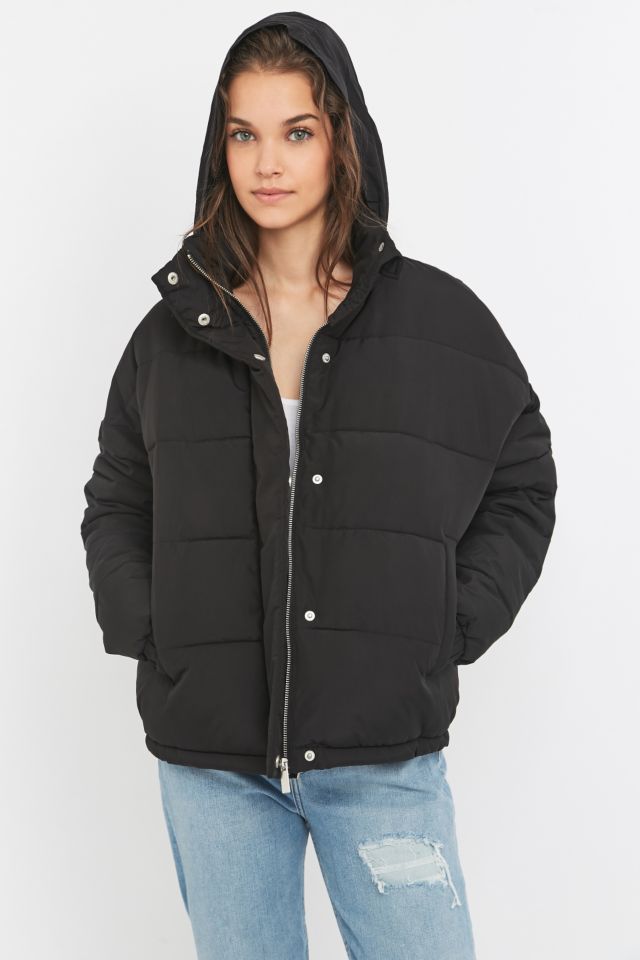 Urban outfitters black hot sale puffer jacket