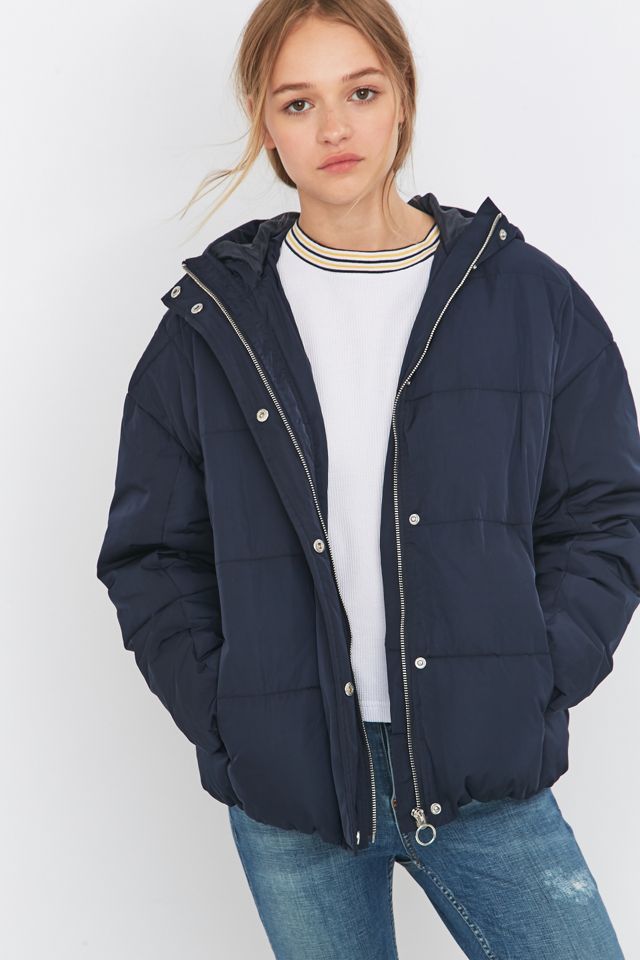 Light Before Dark Hooded Puffer Jacket #1