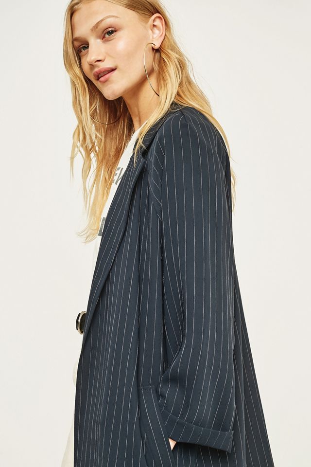 Light Before Dark Pinstripe Duster Coat #3