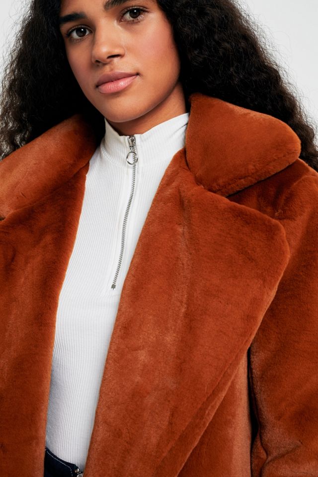 Light Before Dark Maxi Faux Fur Coat #1