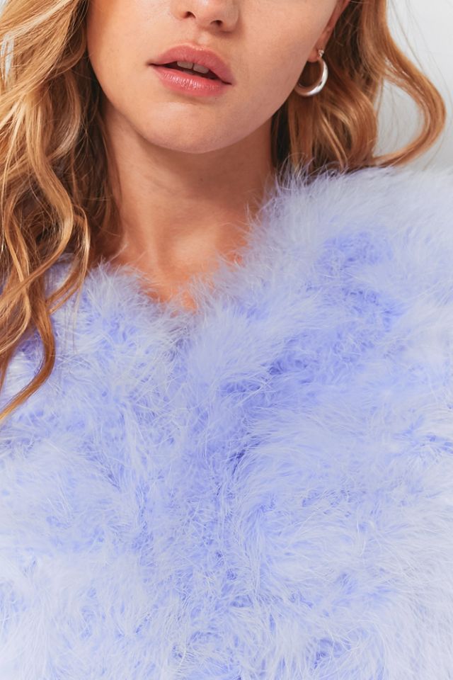Light Before Dark Marabou Faux Fur Jacket #2