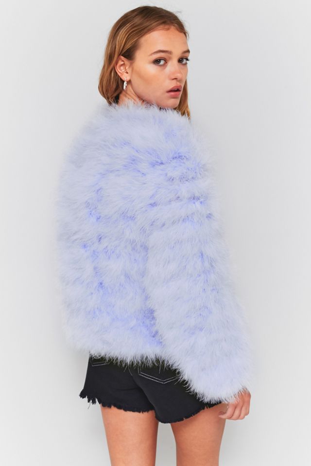 Light Before Dark Marabou Faux Fur Jacket #3