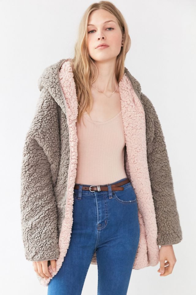 Urban outfitters teddy bear on sale jacket