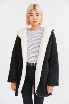 Urban outfitters hotsell reversible fuzzy jacket