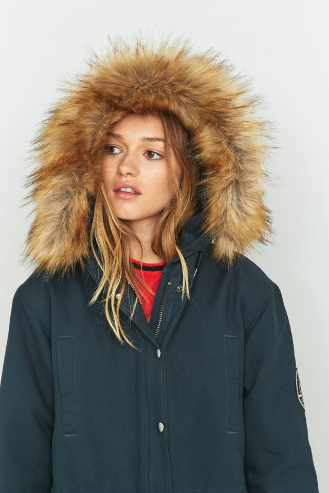 Light Before Dark – Schlichter Parka in Marineblau #5