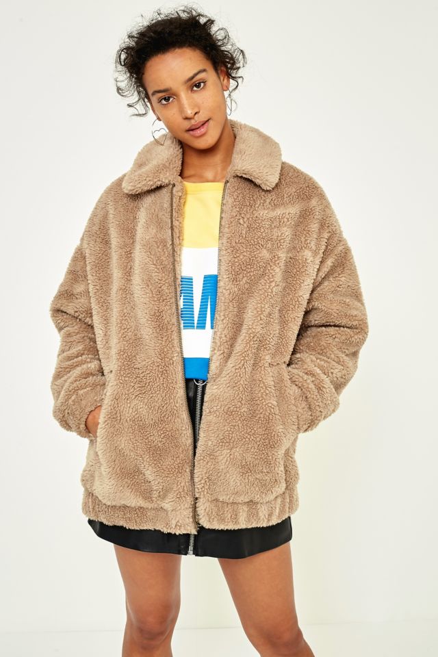 Urban outfitters light on sale before dark teddy jacket