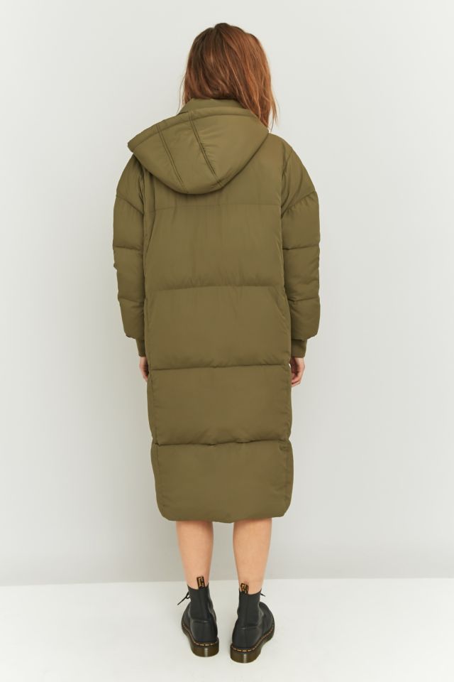 Light before dark on sale longline khaki puffer jacket