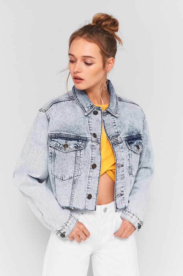 Cropped denim clearance jacket urban outfitters