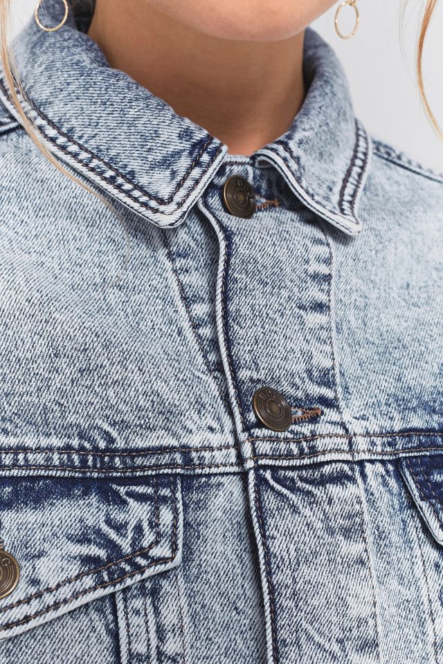 BDG Acid Wash Cropped Denim Jacket #5
