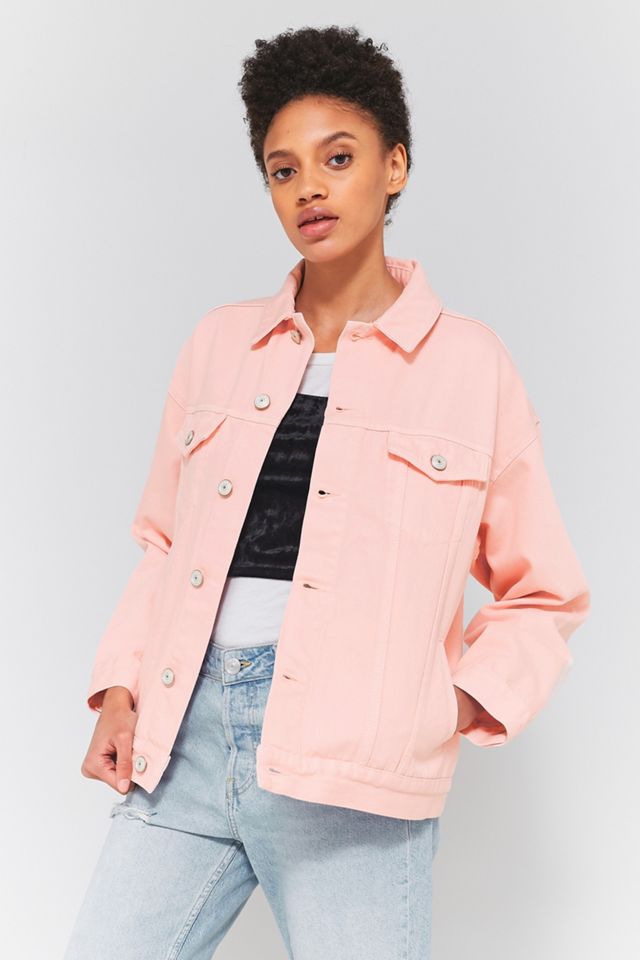 BDG Pink Oversized Denim Jacket