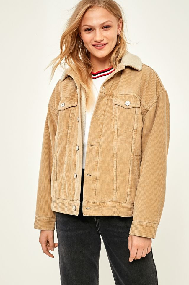 BDG Western Borg-Lined Sand Corduroy Jacket #2