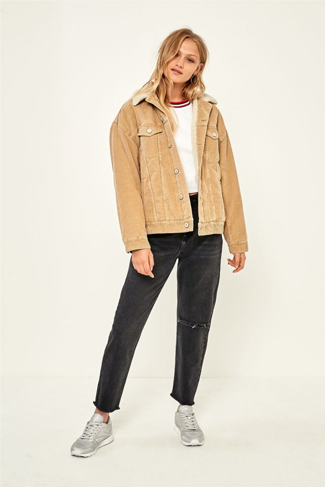 BDG Western Borg-Lined Sand Corduroy Jacket #4