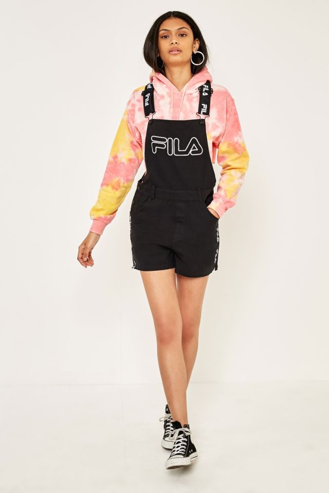 FILA Festival Black Logo Shorts Dungarees